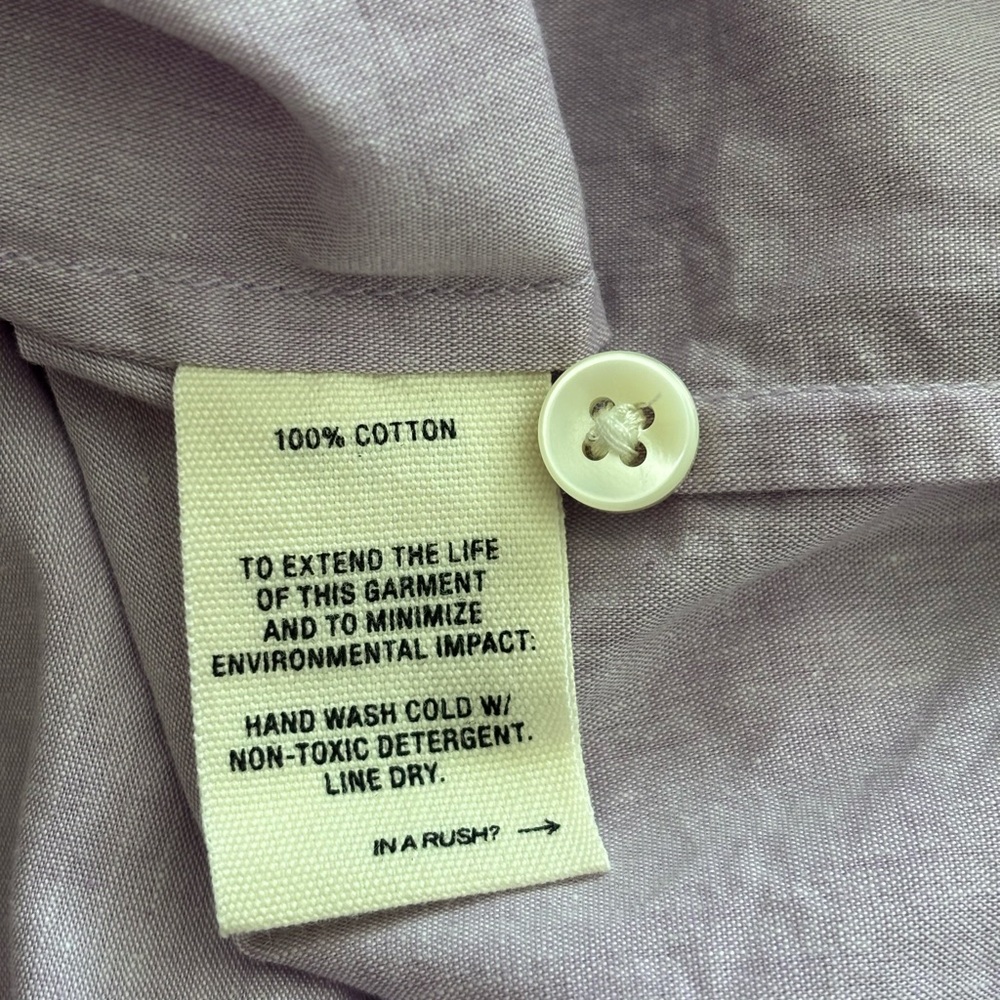 Alex Mill Lavender Button-Up Shirt - Picture 7 of 11